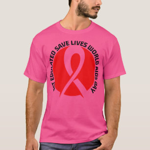 Skaffa Spara Lives World AIDS Day T Shirt