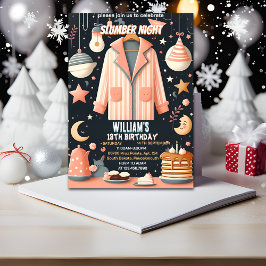 Skaffa stjärnor Sleepover Slumber Party 13-årsdage Inbjudningar