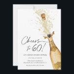 Skaffa till 60:e födelsedagsinbjudan inbjudningar<br><div class="desc">Låt oss skål till 60! Lägg på bubblan med vårt champagnestumma födelsedagskort. Att fira en milstolpe-födelsedag är alltid en speciell händelse, och hur kan man göra det på ett bättre sätt än med ett champagnetemat party? Det här inbjudningskortet är perfekt för vem som helst som fyller 60 år och tittar...</div>
