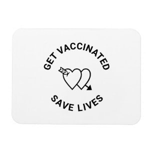 Skaffa vaccinerad spara lever svarta vita hjärtan magnet