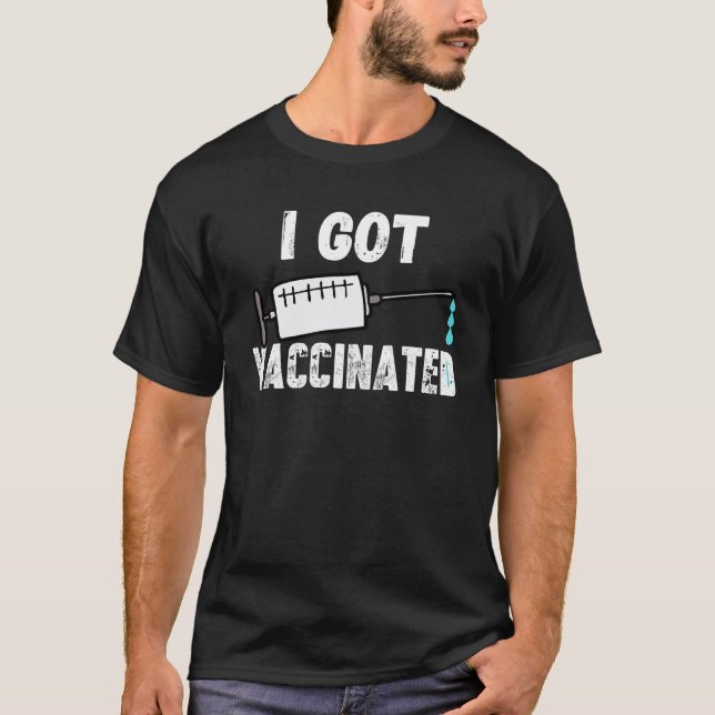 Skaffa vaccinerat Pro Vaccine Har Vaccination Retr T Shirt (Framsida)