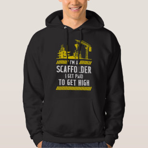 Skaffoder jag får Betalat skafold Builder-byggnads Hoodie
