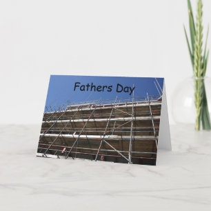 Skaffolning Fars dag-kort Kort
