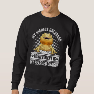 Skägdödinosaurieägare Skägdödinosaurie Reptil Lång Ärmad Tröja