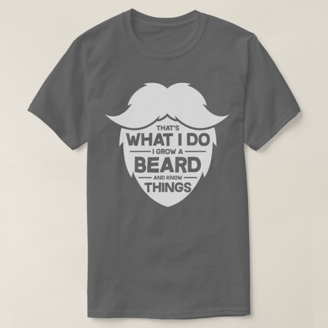 Skägelhampa med skäggsfiber 8 t shirt (Design framsida)