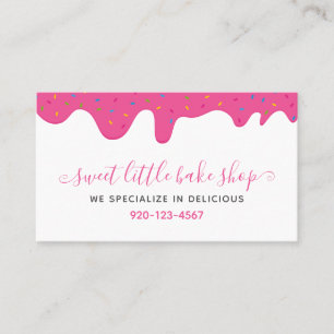 Skagerbageri Frosting Drips Sprinkles Visitkort