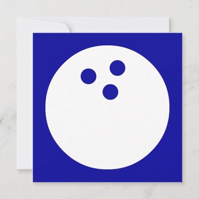 Skägerboll: anpassadet färg inbjudningar (Framsida)