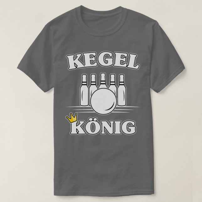 Skägerskålar i kung bowling klubb bowling t shirt (Design framsida)