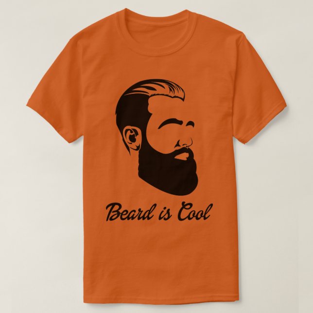 Skägg är coola t shirt (Design framsida)