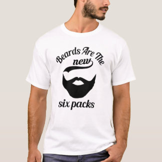 Skägg är de nya sex packarna T-tröjaman T-shirt