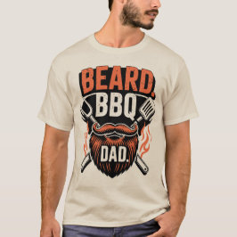 Skägg BBQ Pappa Rolig Fars Dag Tröja