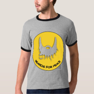 Skägg för fredduvagult tee