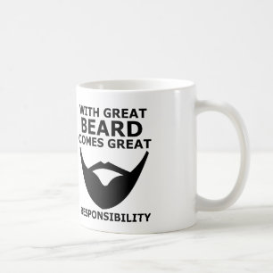 skägg kaffemugg