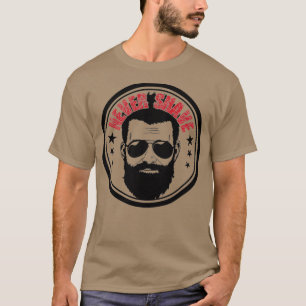 Skägg med solglasögon rakar aldrig 1 t shirt