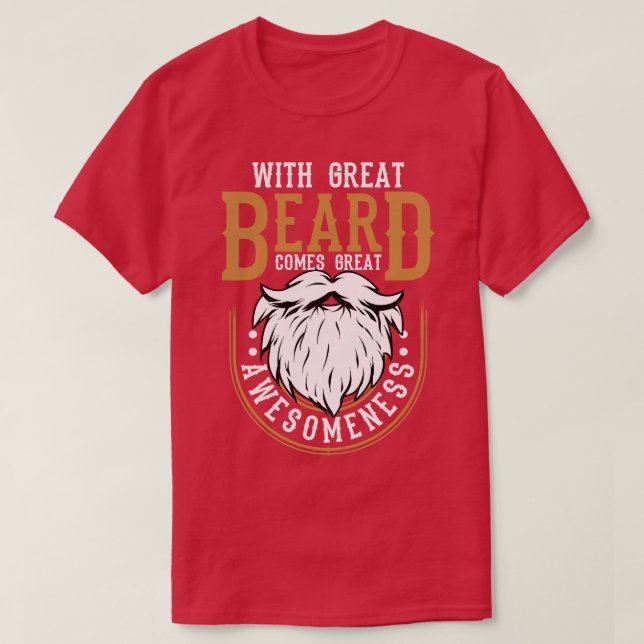 Skägg med Underbart skägg kommer med Underbara lar T Shirt (Design framsida)