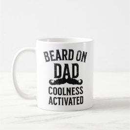 Skägg På Pappa Coolness Aktiverad Kaffemugg
