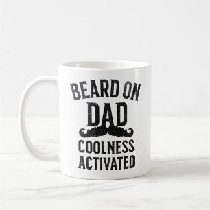 Skägg På Pappa Coolness Aktiverad Kaffemugg