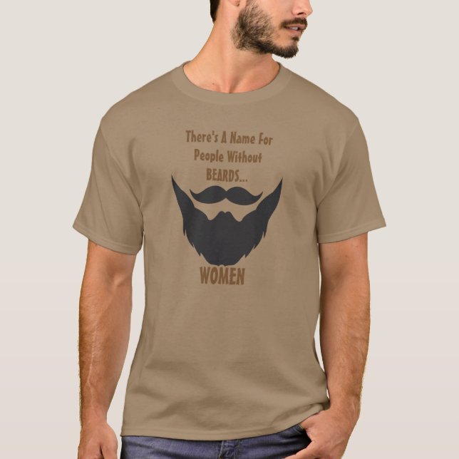 Skägg Tee Shirt (Framsida)