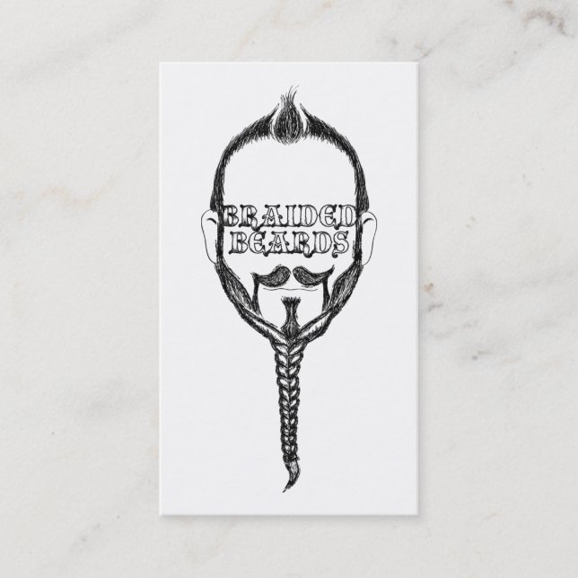 skägg visitkort (Framsida)