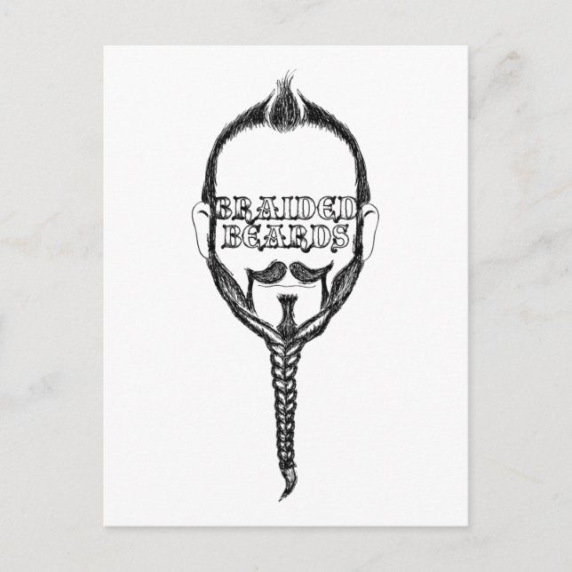 skägg vykort (Framsida)