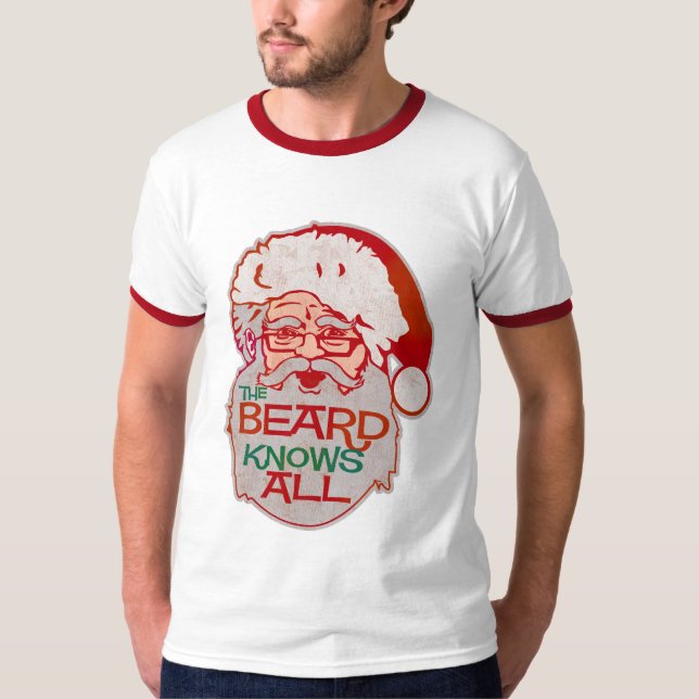 skägget vet alla t-shirt (Framsida)