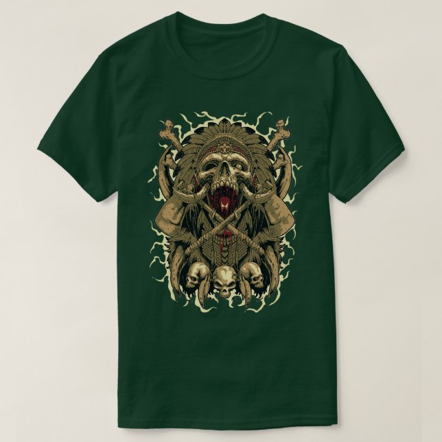 skäggiffskalle t shirt (Design framsida)