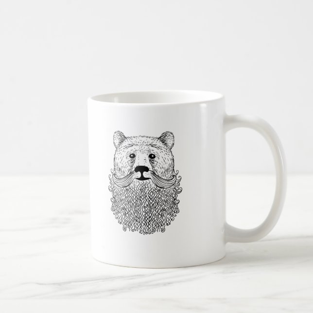 Skäggig björnprodukt kaffemugg (Höger)