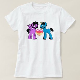 Skäggig Brony Damstorlek T-Shirt