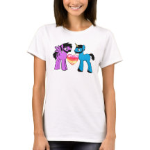 Skäggig Brony Damstorlek T-Shirt