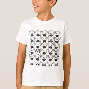 Skäggig Collie i fåren T-shirt