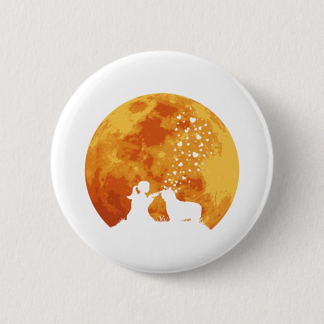 Skäggig Collie Knapp (Framsida)