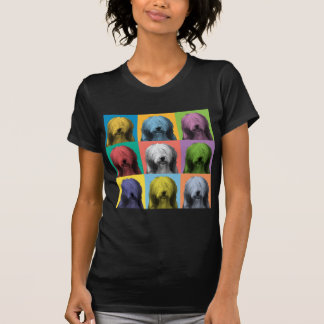 Skäggig ColliePop-Konst T-tröja T Shirt