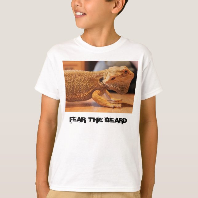 skäggig drake "beardie" "SKRÄCK utslagsplats FÖR T Shirt (Framsida)