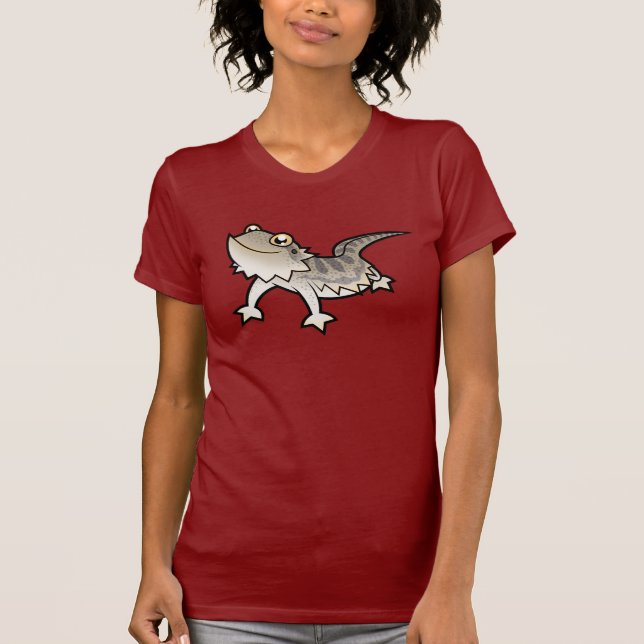 Skäggig drake för tecknad/Rankin drake T-shirt (Framsida)