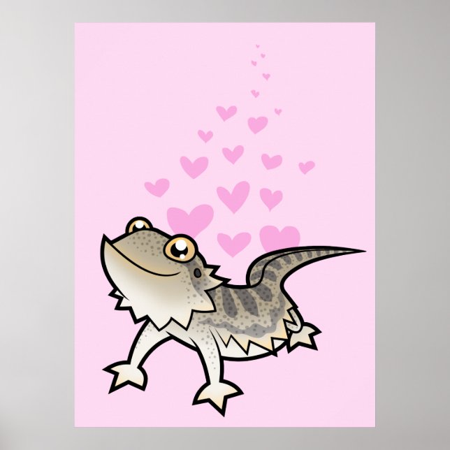Skäggig drake / Rankin-drake kärlek Poster (Framsidan)