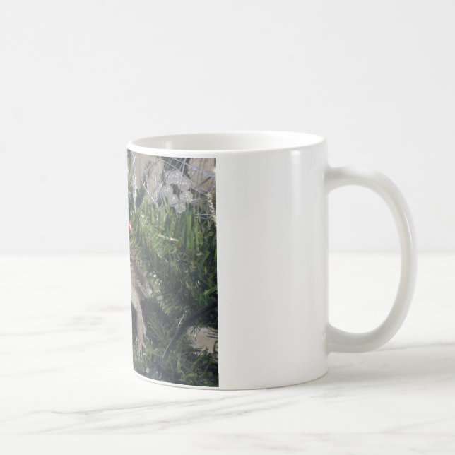 skäggig drake upp julaftonträd kaffemugg (Höger)