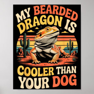 Skäggig Drakkylare Reptil Djur Skäggdrake Skägg Poster