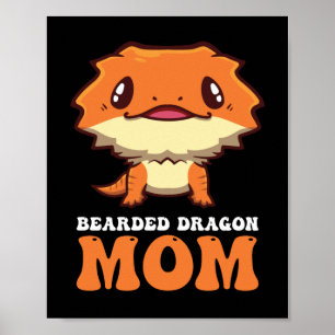 Skäggig Drakmamma Poster