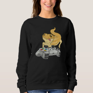 Skäggig drakspelande TV-spel Reptil Ödla T Shirt