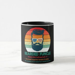 Skäggig Funcle/Unkel Definition Mugg