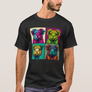 Skäggig gris Pop Illustration Färgrik Djur Män T Shirt