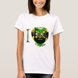 Skäggig nalle Jamaica för damer LUV Tee Shirt