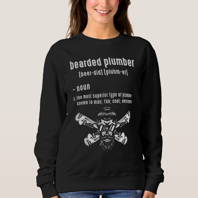 skäggig rörmokare substantiv definition VVS Rörmon T Shirt (Framsida)
