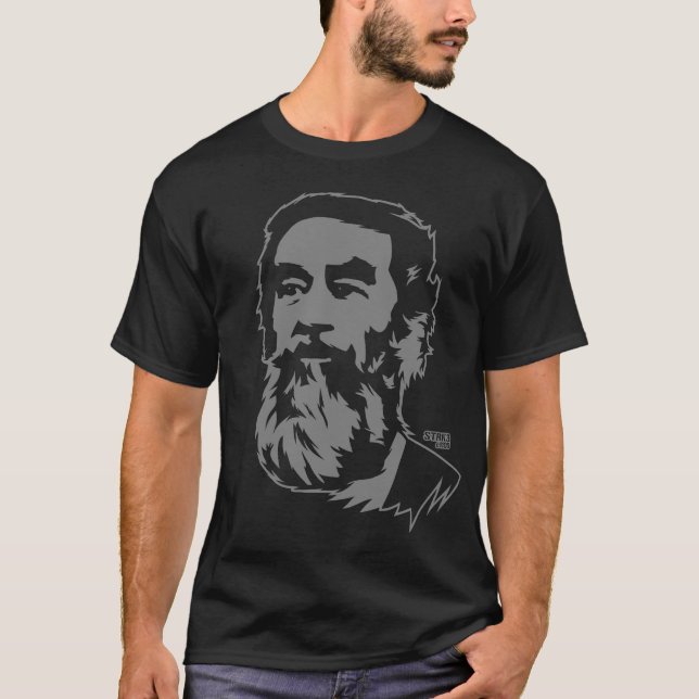 Skäggig Saddam Hussein porträttT-tröja Tee (Framsida)
