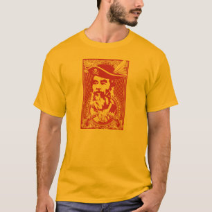 Skäggig Saddam Hussein porträttT-tröja Tee Shirt