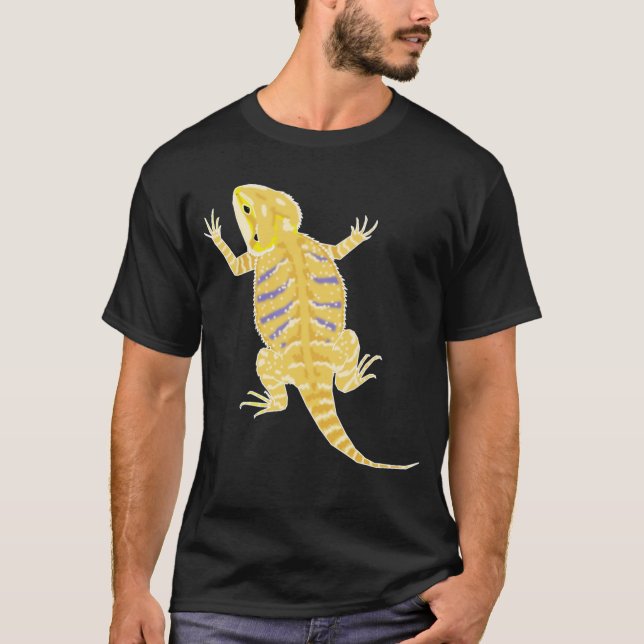 Skäggig skjorta för drake (mörka bkgfärger) tröja (Framsida)