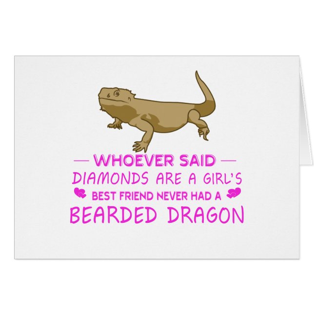 Skäggiga drakemammor hälsningskort (Framsidan Horizontal)