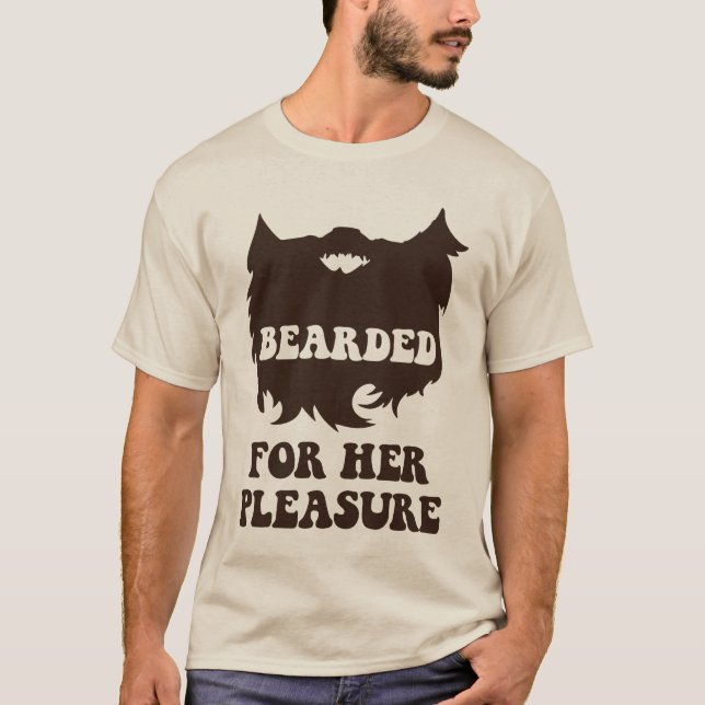 Skäggigt för henne nöje tee shirt (Framsida)