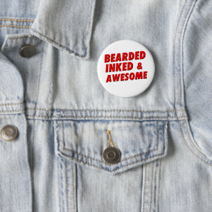 Skäggigt Inked & fantastisk Knapp