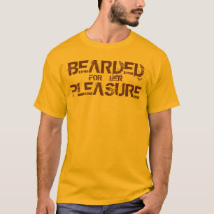 Skäggigt nöje tee shirt